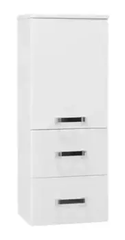 Полу-пенал «Aquaton» Америна 34 подвесной белый правый