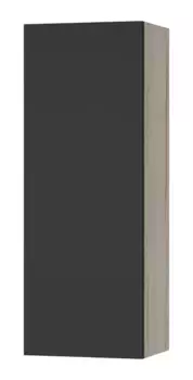 Полу-пенал «Misty» Поло 30 подвесной антрацит/дуб Галифакс белый универсальный