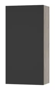 Полу-пенал «Misty» Поло 40 подвесной антрацит/дуб Галифакс белый универсальный