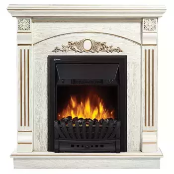 Портал «Firelight» Barocco Classic белый дуб с золотой патиной