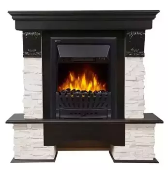 Портал «Firelight» Pietra Classic камень белый/темный дуб