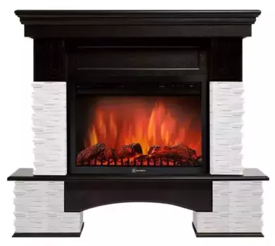 Портал «Firelight» Pietra Nuovo 30 сланец белый/темный дуб