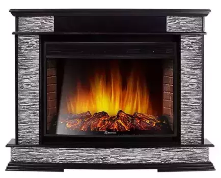 Портал «Firelight» Scala 30 камень сланец скалистый серый/венге