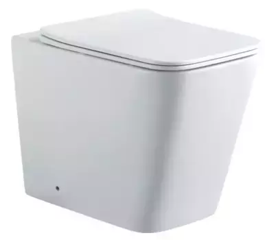 Приставной унитаз безободковый «Акватек» Либра New AQ1908N-00 белый с сиденьем дюропласт с микролифтом белое