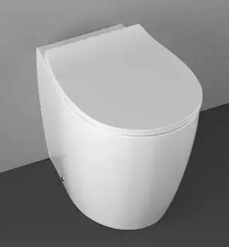 Приставной унитаз безободковый «Allen Brau» Fantasy 4.11007.20/4.11005.20 белый с сиденьем дюропласт с микролифтом белое