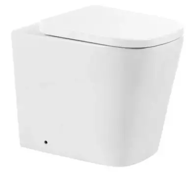 Приставной унитаз безободковый «Belbagno» Albano BB120CBR белый (BB120SC) с сиденьем дюропласт с микролифтом