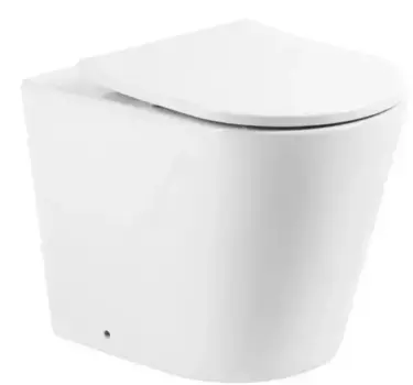 Приставной унитаз безободковый «Belbagno» Flay-R BB1003CBR белый (BB2031SC) с сиденьем дюропласт с микролифтом