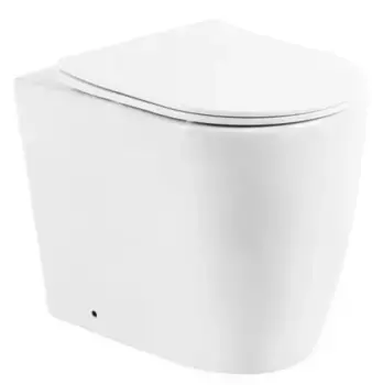 Приставной унитаз безободковый «Belbagno» Marino BB105CBR белый (BB070SC) с сиденьем дюропласт с микролифтом