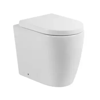 Приставной унитаз безободковый «Belbagno» Marino BB105CBR белый (BB105SC) с сиденьем дюропласт с микролифтом