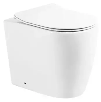 Приставной унитаз безободковый «Belbagno» Marino BB105CBR белый (BB2034SC) с сиденьем дюропласт с микролифтом