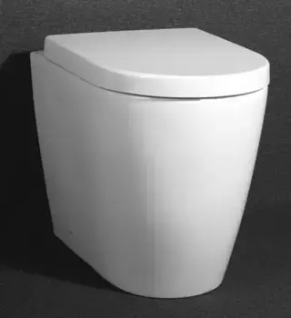 Приставной унитаз безободковый «Belbagno» Marino белый с сиденьем дюропласт с микролифтом белое