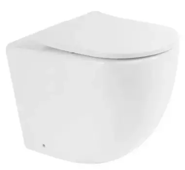 Приставной унитаз безободковый «Belbagno» Sfera-R BB2141CBR белый (BB2031SC) с сиденьем дюропласт с микролифтом