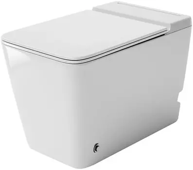 Приставной унитаз безободковый «Grossman» GR-PR-5501 impuls белый с сиденьем ультратонкое дюропласт с микролифтом белое