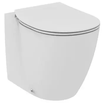 Приставной унитаз безободковый «Ideal Standard» Connect AquaBlade E052401 (E772301) белый с сиденьем дюропласт белое