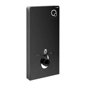 Пристенная инсталляция с кнопкой для унитаза «WasserKRAFT» Naab 86TLT.040.PE.BL пневматика черная