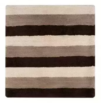 Противоскользящий коврик в ванну «Fora» Spiral FOR-SPL60-60NAT 60/60 хлопок бежевый/чёрный