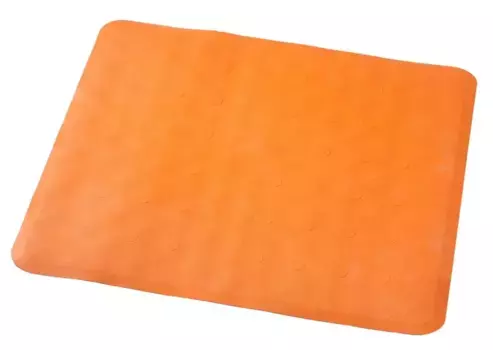 Противоскользящий коврик в ванну «Ridder» Basic 167414 51/51 каучук оранжевый