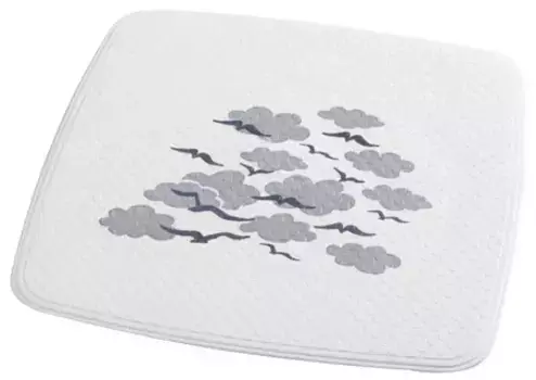 Противоскользящий коврик в ванну «Ridder» Helgoland 64263 54/54 каучук голубой