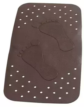 Противоскользящий коврик в ванну «Ridder» Plattfuss 67068 72/38 каучук коричневый