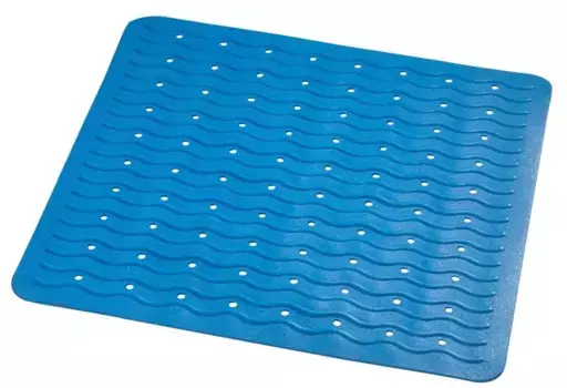 Противоскользящий коврик в ванну «Ridder» Playa 68403 54/54 каучук голубой