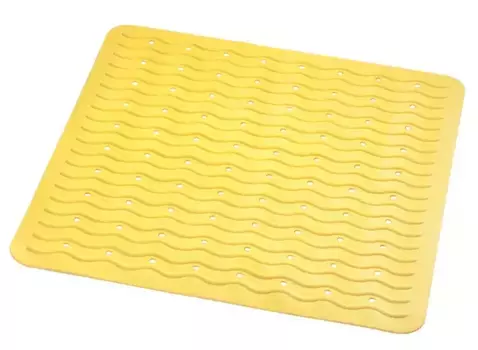 Противоскользящий коврик в ванну «Ridder» Playa 68404 54/54 каучук жёлтый