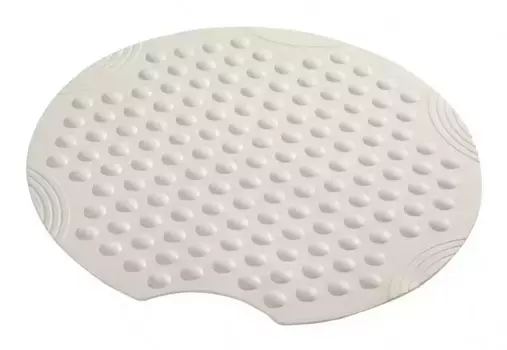 Противоскользящий коврик в ванну «Ridder» Tecno 68201 55/55 каучук белый