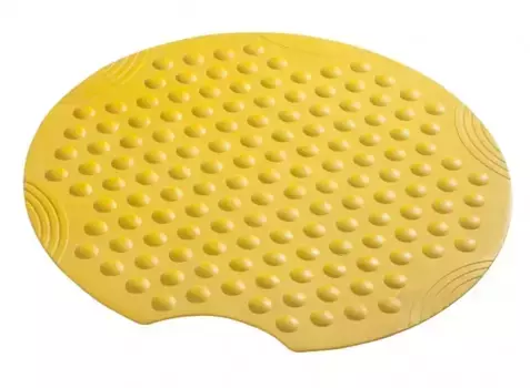 Противоскользящий коврик в ванну «Ridder» Tecno 68204 55/55 каучук жёлтый