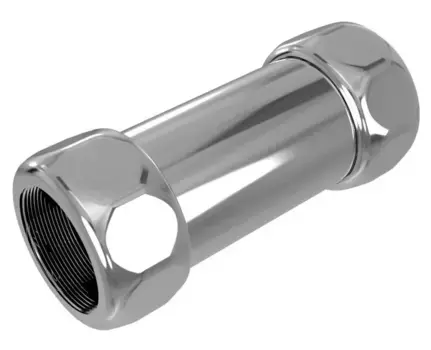 Прямое соединение «Terminus» 730SCH0504 3/4"х1/2" гайка/гайка 1 шт. хром