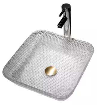 Раковина «Abber» Glas 39/39 AK2311 стеклянная прозрачная