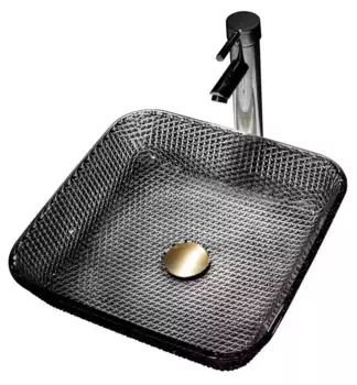 Раковина «Abber» Glas 39/39 AK2311B стеклянная черная