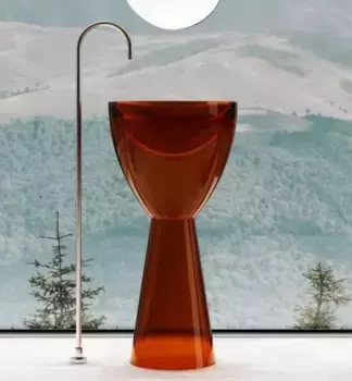Раковина «Abber» Kristall 45/45 AT2703Opal полиэфирная смола Opal