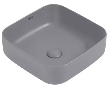 Раковина «Abber» Rechteck 38/38 фарфоровая серая матовая