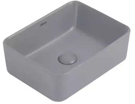 Раковина «Abber» Rechteck 40/30 фарфоровая серая матовая