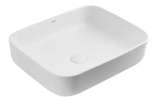 Раковина «Abber» Rechteck 50/39 фаянсовая белая матовая