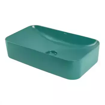 Раковина «Abber» Rechteck 60/35 AC2204MBG фаянсовая зеленая матовая