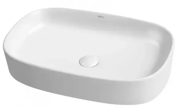 Раковина «Abber» Rechteck 61/37 фарфоровая белая