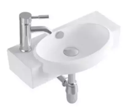 Раковина «Акватек» 51/27 AQ5329-00 фарфоровая белая левая