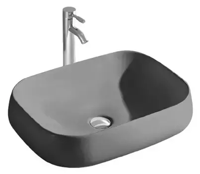 Раковина «Акватек» AQ5526-MG 56/42 фарфоровая серая матовая
