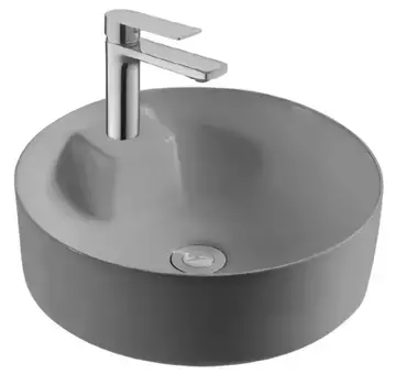 Раковина «Акватек» Европа 40/40 фарфоровая серая матовая