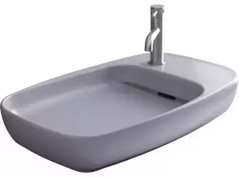 Раковина «Allen Brau» Liberty 2 70/43 4.32012.AN фарфоровая антрацит правая