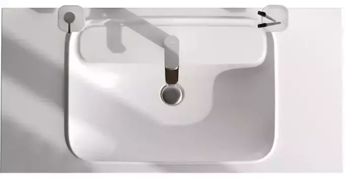 Раковина «Am.Pm» Func 100/50 M8FWPC1000WM литьевой мрамор белый