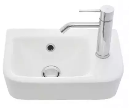 Раковина «AQUAme» AQM5006R 37/24 фарфоровая белая правая