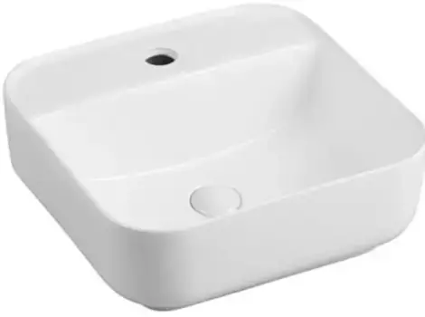 Раковина «Aquanet» City 39/39 211281 фарфоровая белая