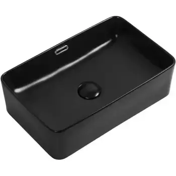 Раковина «Aquanet» Perfect-3-MB 55/35 273676 фарфоровая черная