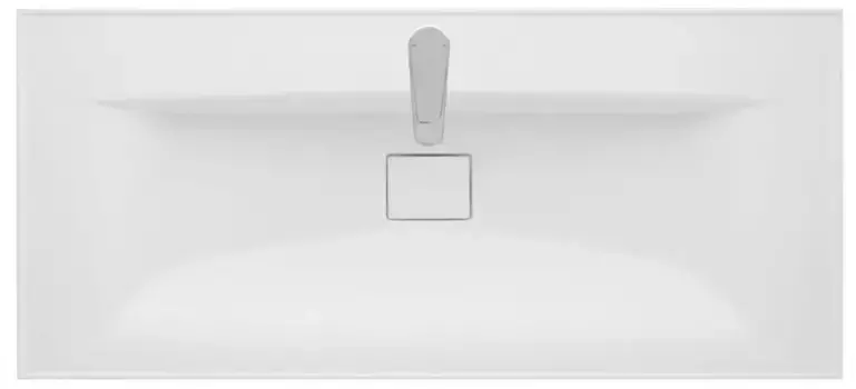 Раковина «Aquaton» Айрис 100М литьевой мрамор белая