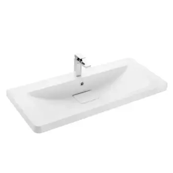 Раковина «Aquaton» Шерил 105 литьевой мрамор белая