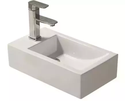 Раковина «Art&Max» 45/25 AM-7948-R фарфоровая белая правая