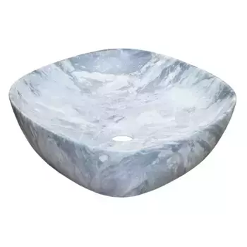 Раковина «Azario» 37/37 AZ-2184+M823 фаянсовая темный мрамор