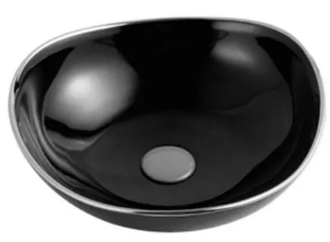 Раковина «Azario» 48/48 AZ4031B18S12 фарфоровая черная