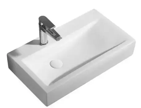 Раковина «Azario» 66/37 AZ4310 фарфоровая белая